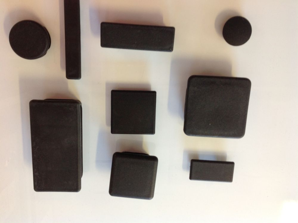 Knotwood End Cap 100mm x 16mm Black Plastic