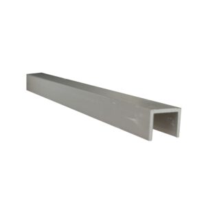 Channel 16mm x 12mm x 1.6mm x 6.5Mtr Clear Anodised