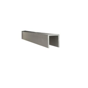 Channel 16mm x 16mm x 1.6mm x 6.5mtr Clear Anodised