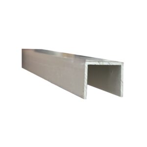 Channel 25mm x 20mm x 1.6mm x 6.5mtr Clear Anodised