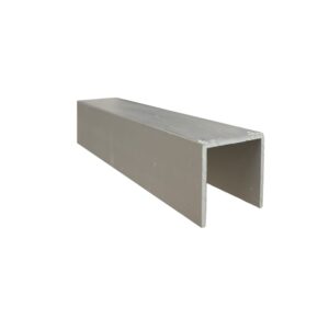 Channel 25mm x 25mm x 1.6mm x 6.5mtr Clear Anodised