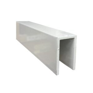 Channel 25mm x 40mm x 3mm x 6.5 mtr White