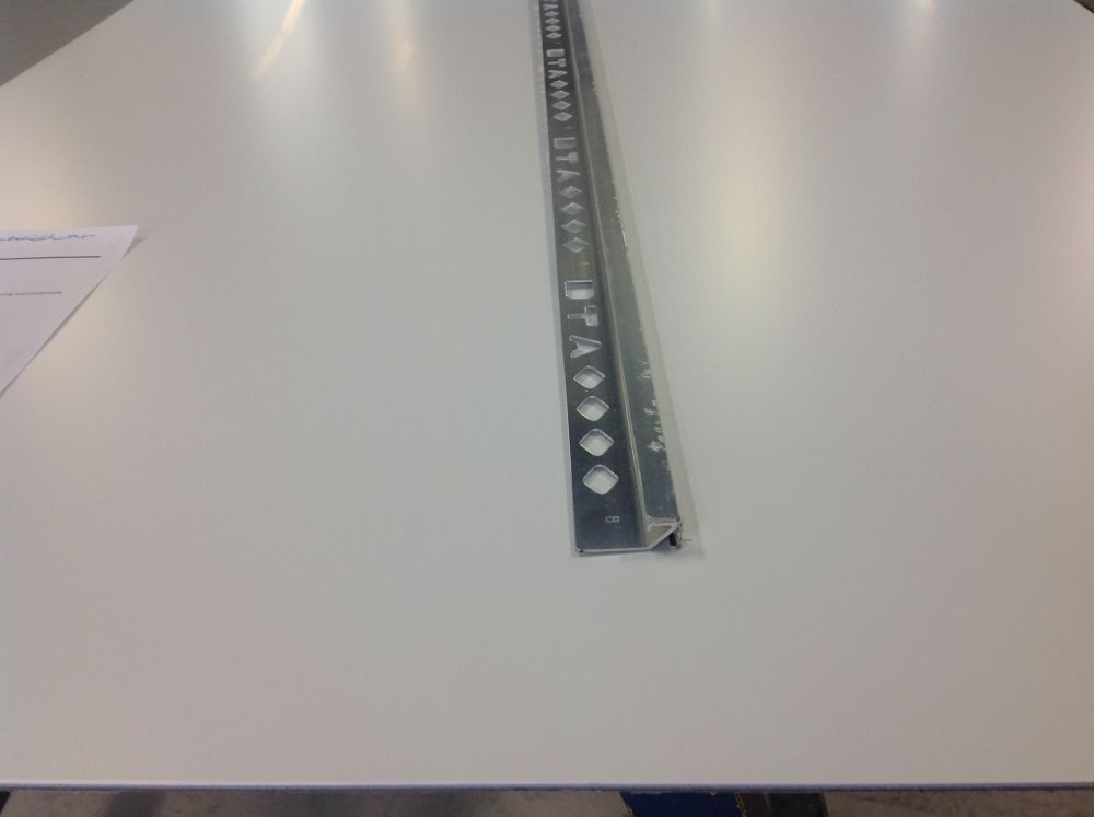 12mm Tile Angle Square Edge 3mtr Matt Silver