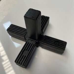 25mm Steel "Push-in" Connector Black 5 Leg