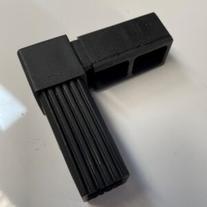 25MM Nylon "push-in" Connector - 2 Way Cnr Black
