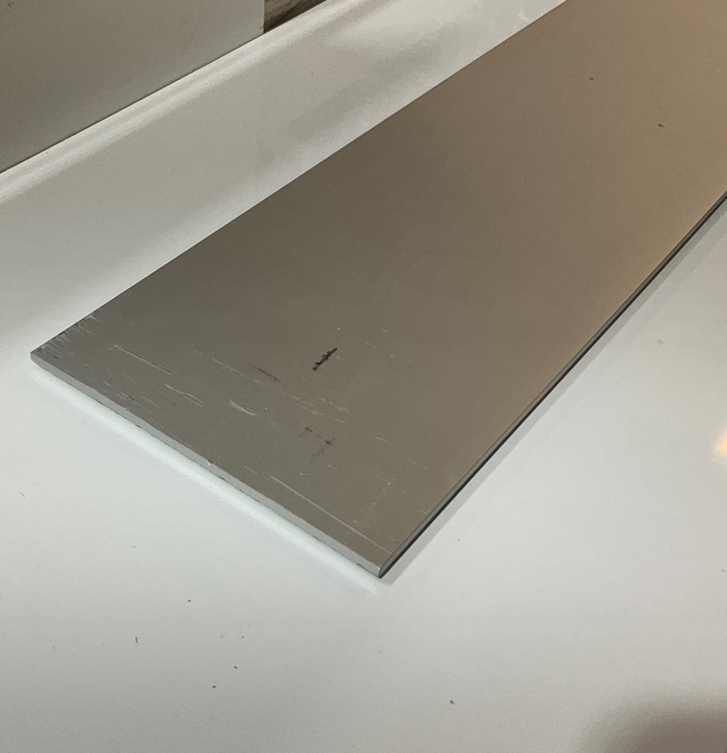 Flat Bar 100mm x 3mm x 4mtr Clear Anodised
