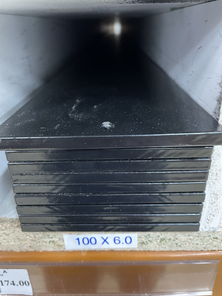 Flat Bar 100mm X 6mm X 4mtrs Black