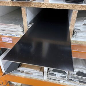 Flat Bar 150mm x 1.6mm x 3.75Mtrs Black