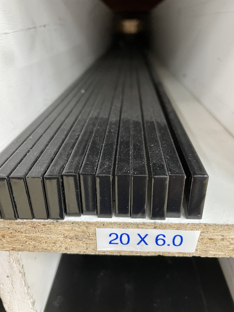 Flat Bar 20mm X 6mm X 4mtrs Black Satin