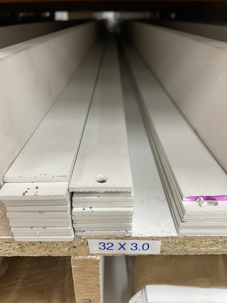 Flat Bar 32mm X 3mm X 4mtrs Surfmist Matt