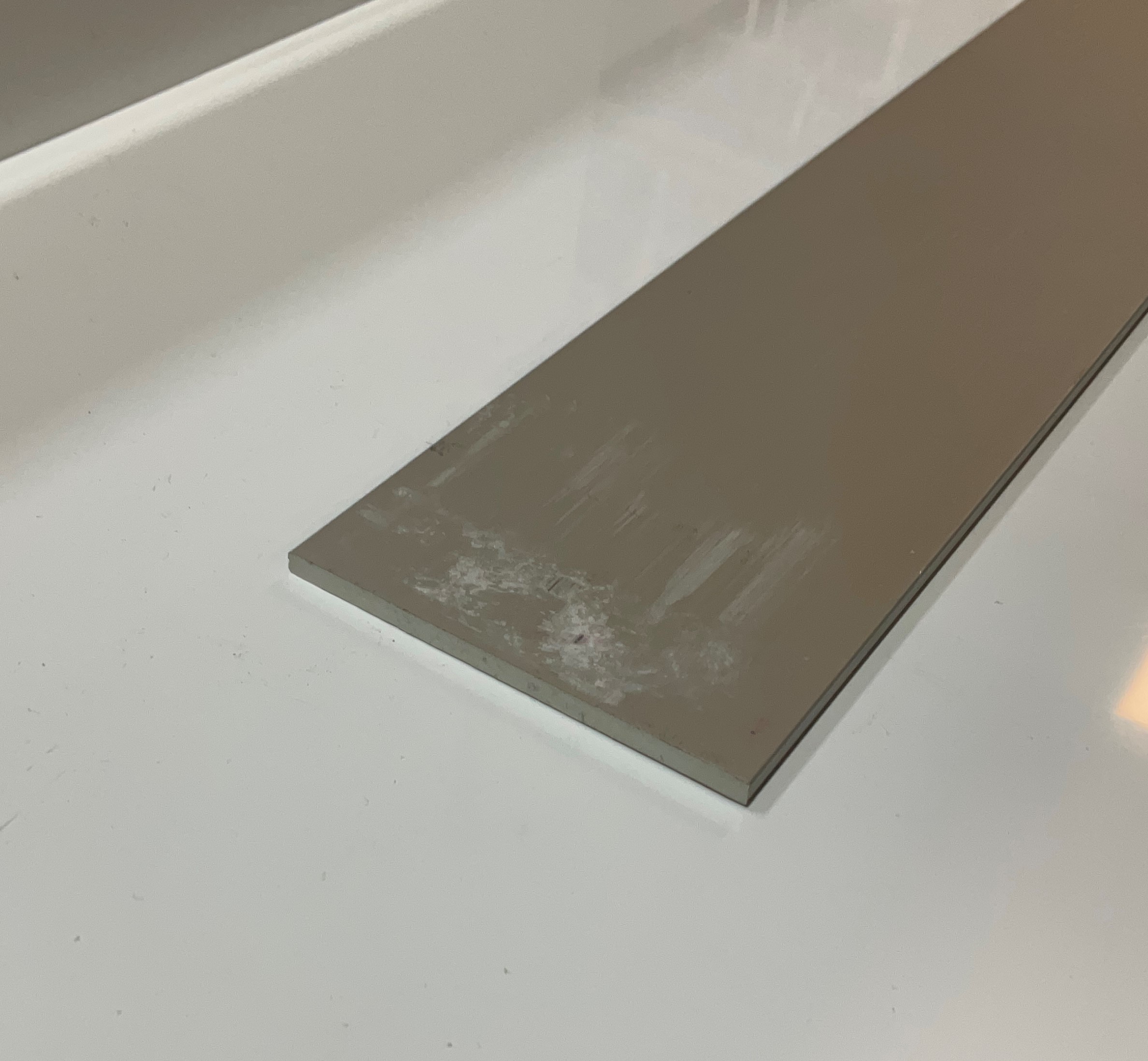 Flat Bar 60mm x 3mm x 4mtr Clear Anodised