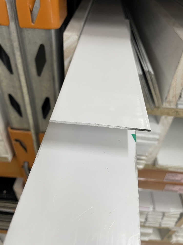 Flat Bar 70mm x 1.6mm x 4Mtr White
