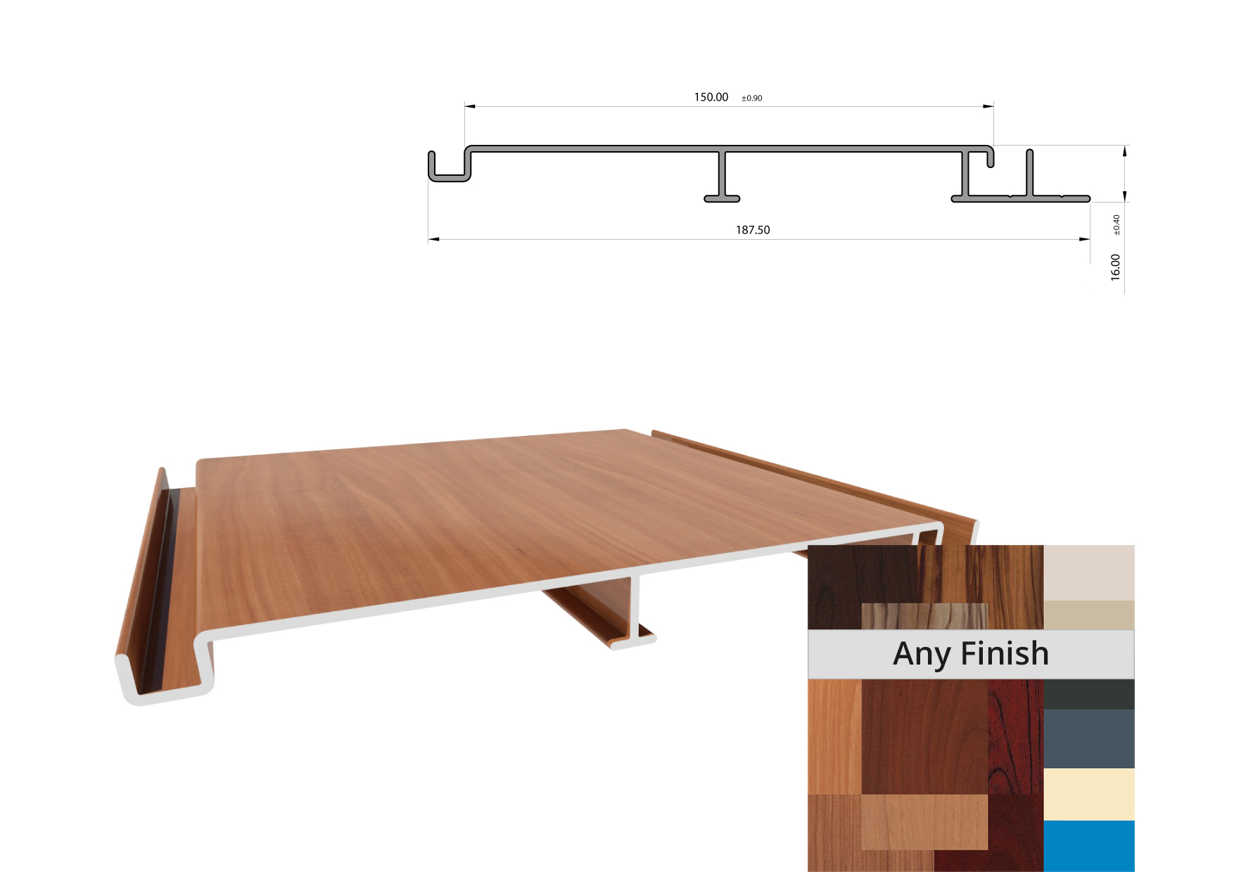 Knotwood 150mm Decking slip resistant Finish