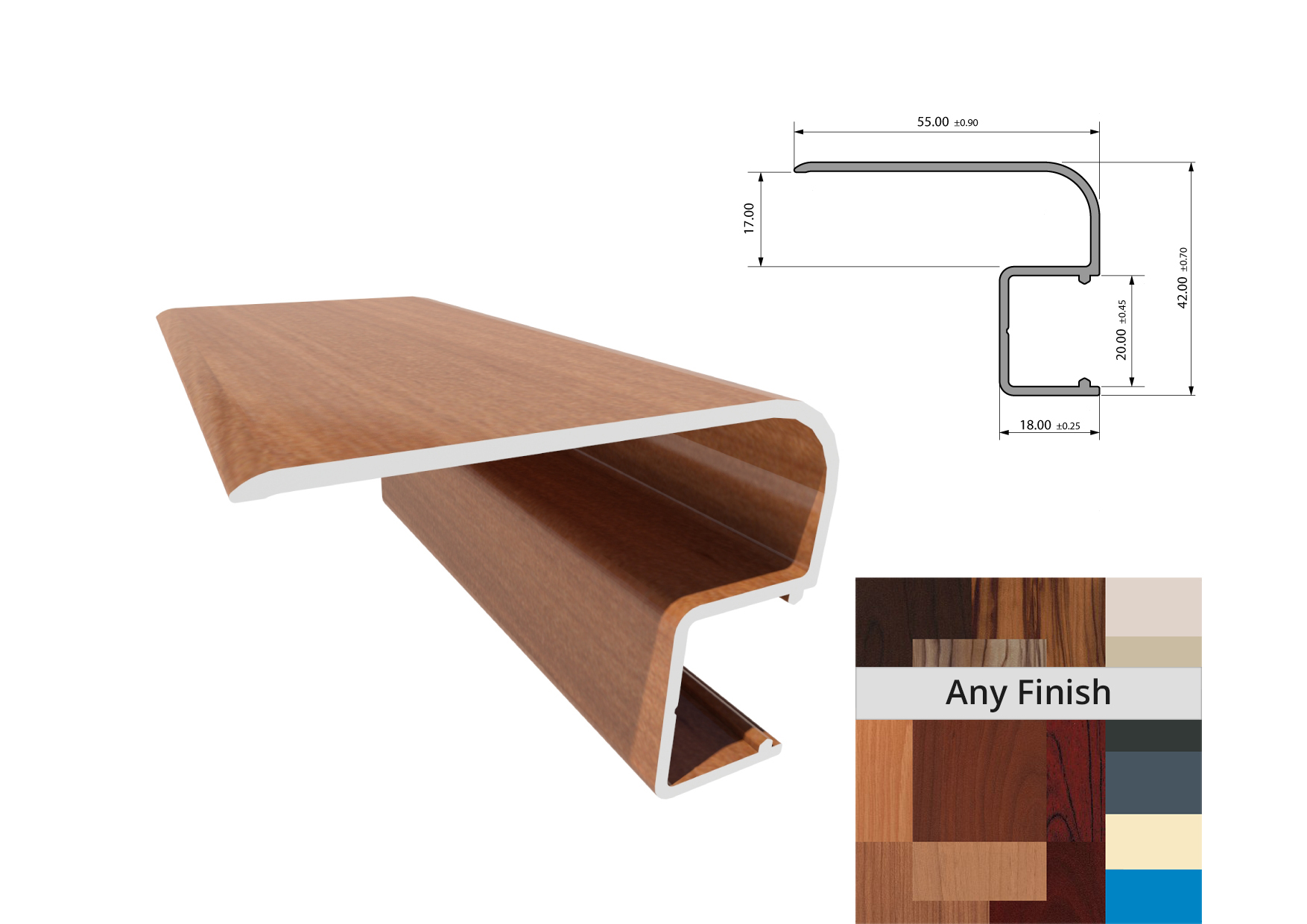 Knotwood Decking Angle Finishing Piece 50mm x 50mm