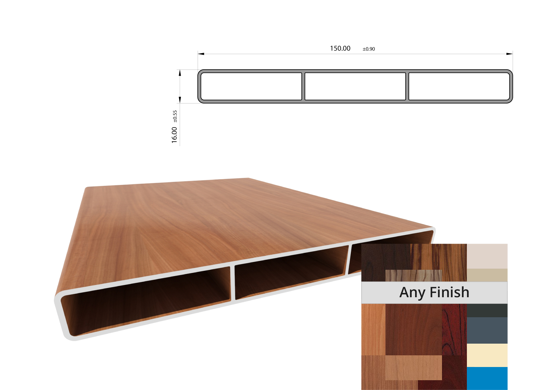 Knotwood Slat 150mm x 16mm x 6mtr TIMBER