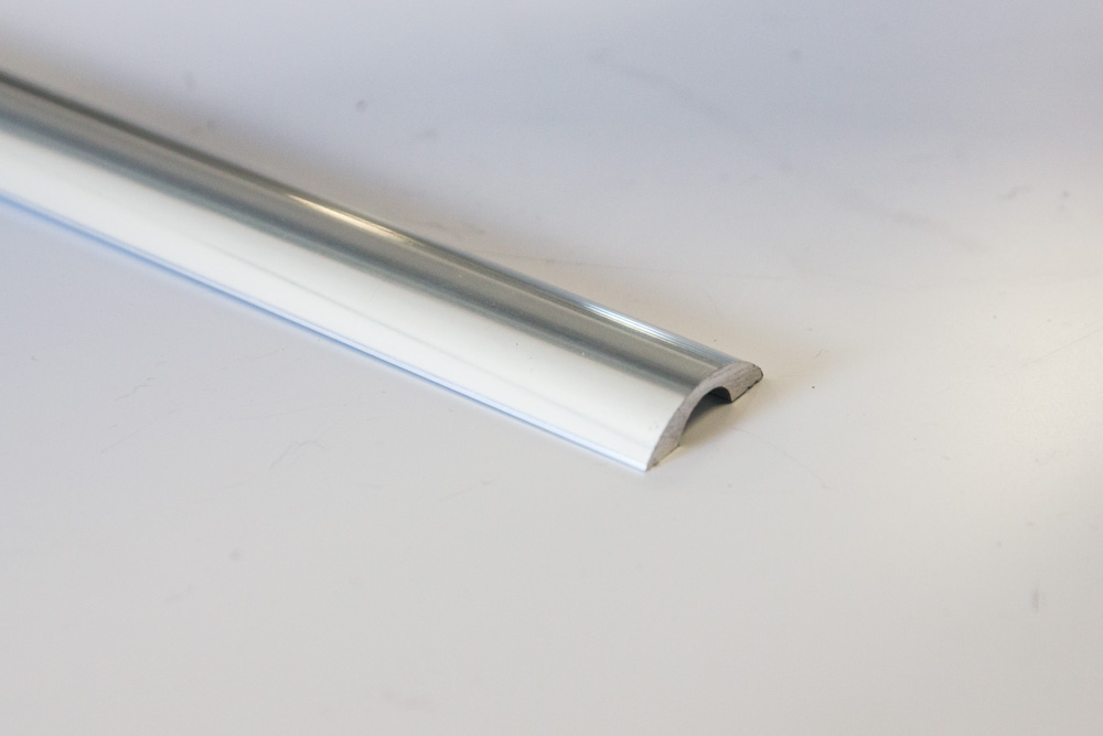 Shower Door Threshold 2400mm - Brite Anodised