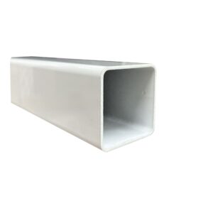 SHS 50mm x 2mm x 6.5Mtrs Radius White