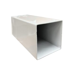 SHS 90mm x 2mm x 6.5mtr White Radius